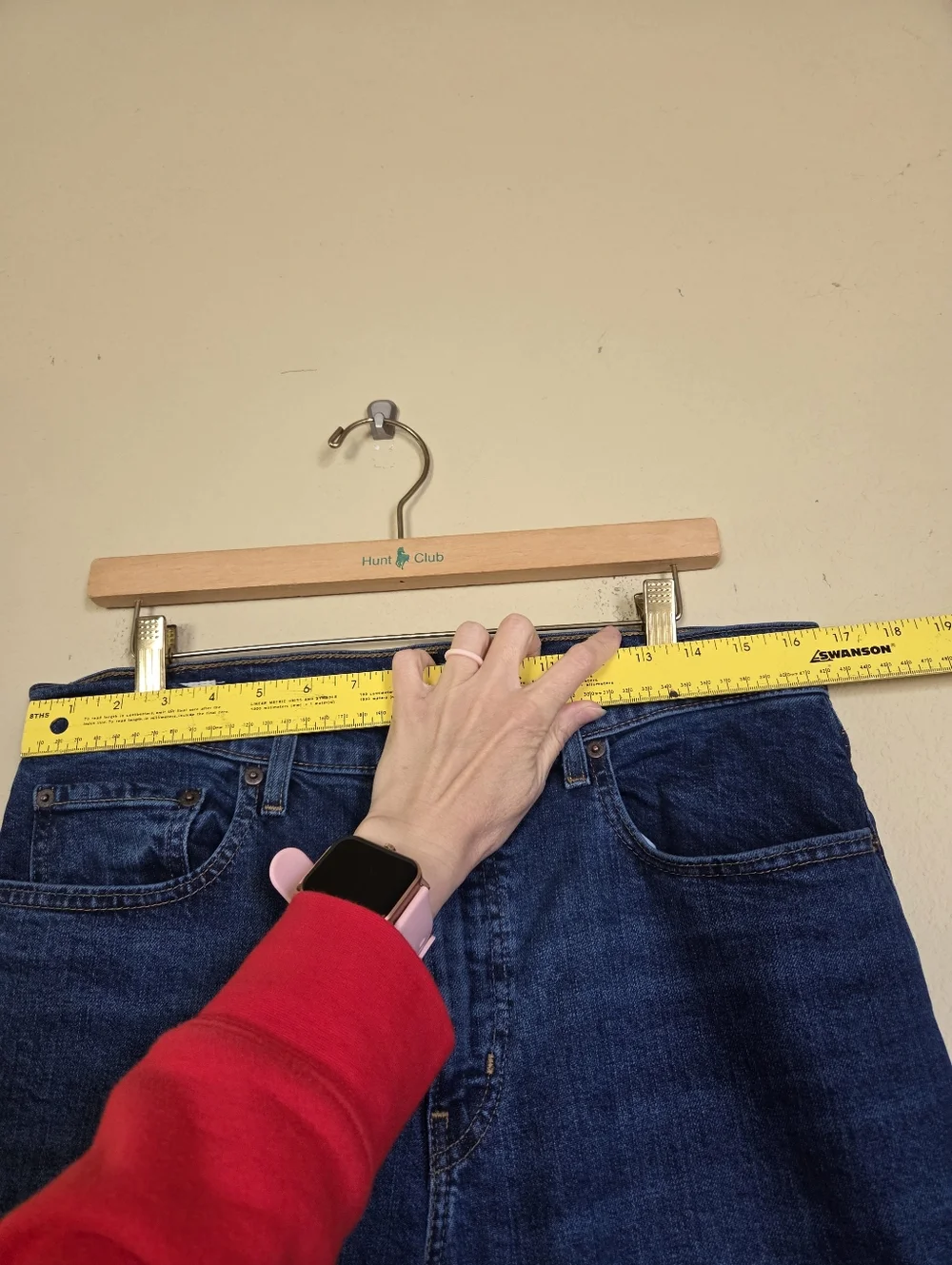 Levis Premium 720 Wide Leg High Rise Medium Dark Wash Jeans